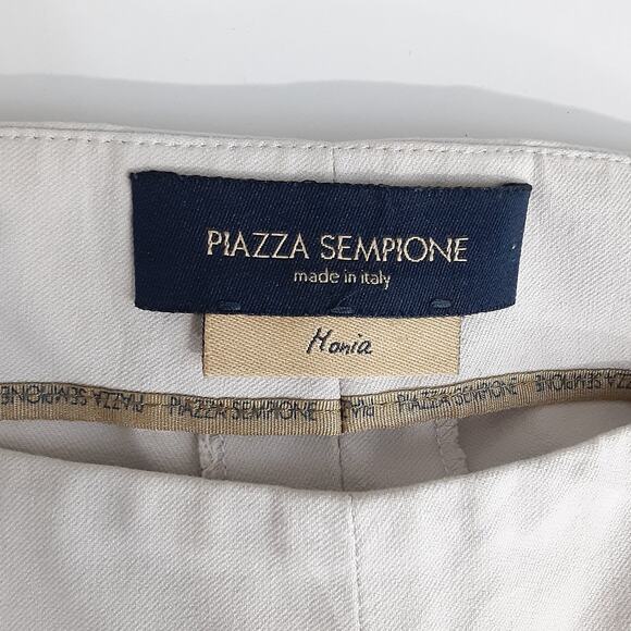 Piazza Sempione Honia High Rise Trousers Stone Gray Dress Pant Womens 12 - Picture 5 of 12